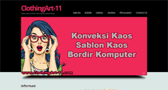 Desktop Screenshot of clothingart-11.com
